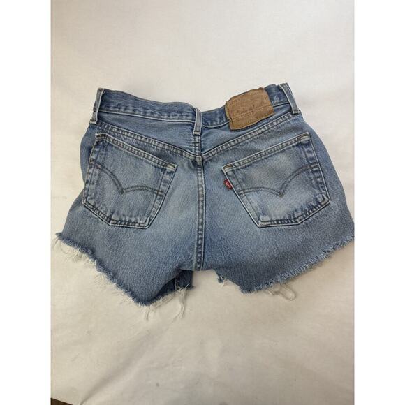 Grunge Vintage Levi's 501 Cut-Off Shorts Distress Embellished Size 29 Button Fly - Picture 12 of 14